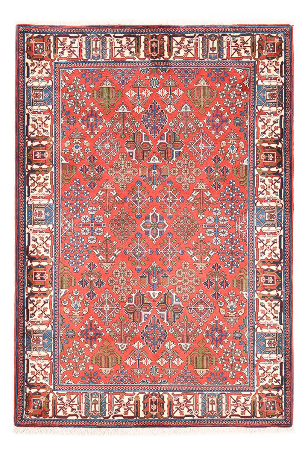 Persisk tæppe - Nomadisk - 200 x 140 cm - rød