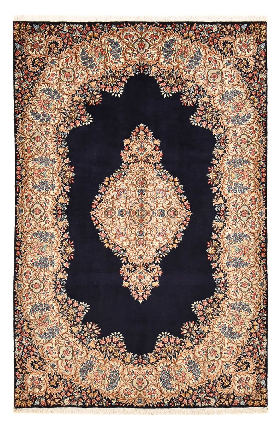 Persisk tæppe - Royal - 236 x 153 cm - mørkeblå