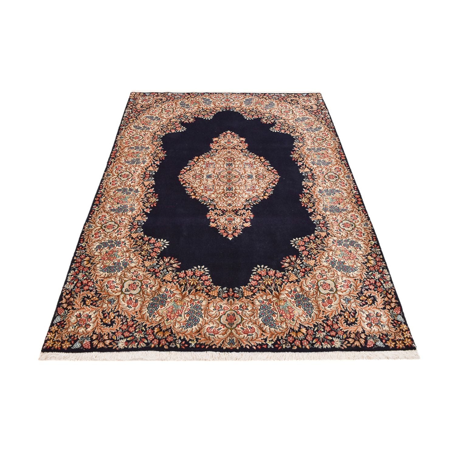 Persisk tæppe - Royal - 236 x 153 cm - mørkeblå