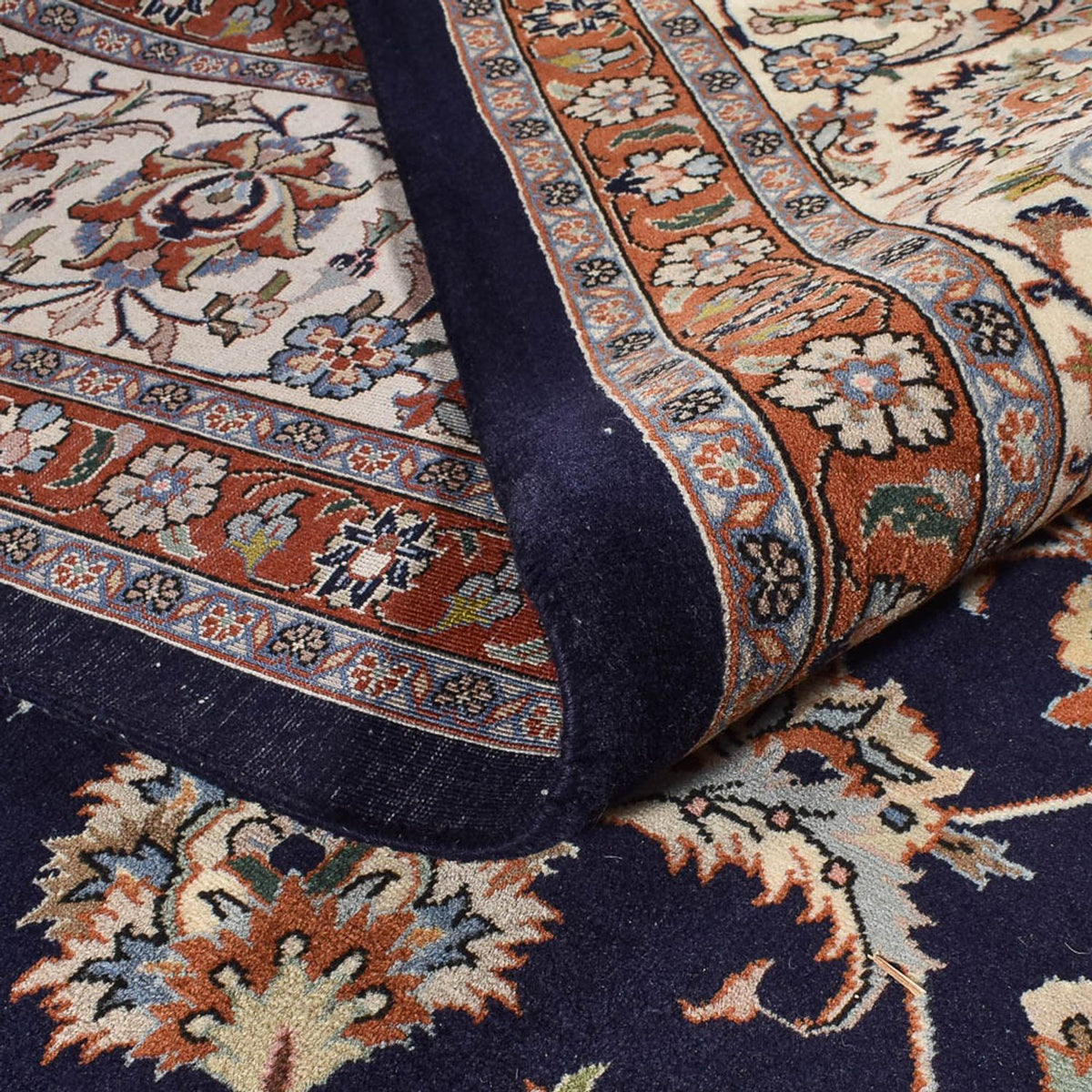 Persisk tæppe - Classic - Royal - 394 x 298 cm - mørkeblå