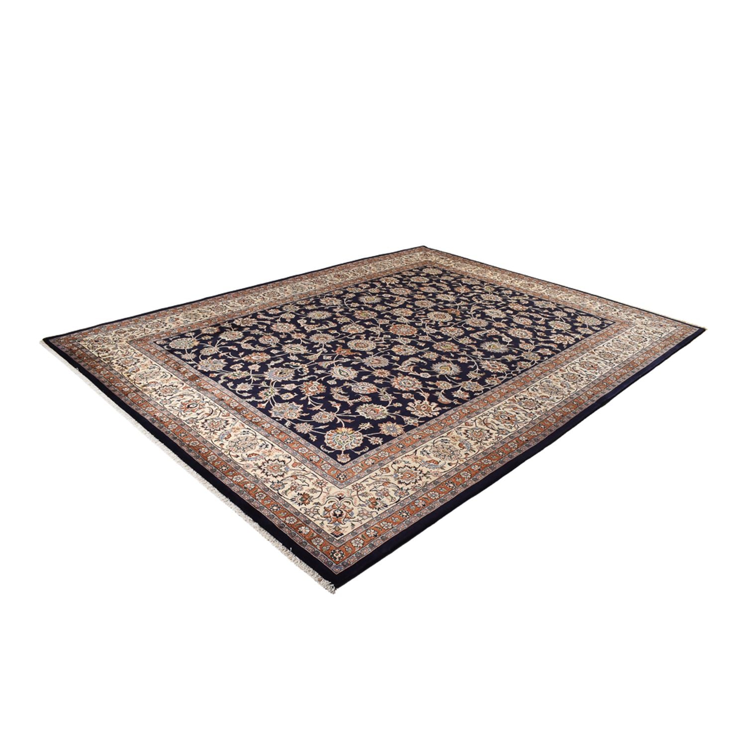 Persisk tæppe - Classic - Royal - 394 x 298 cm - mørkeblå