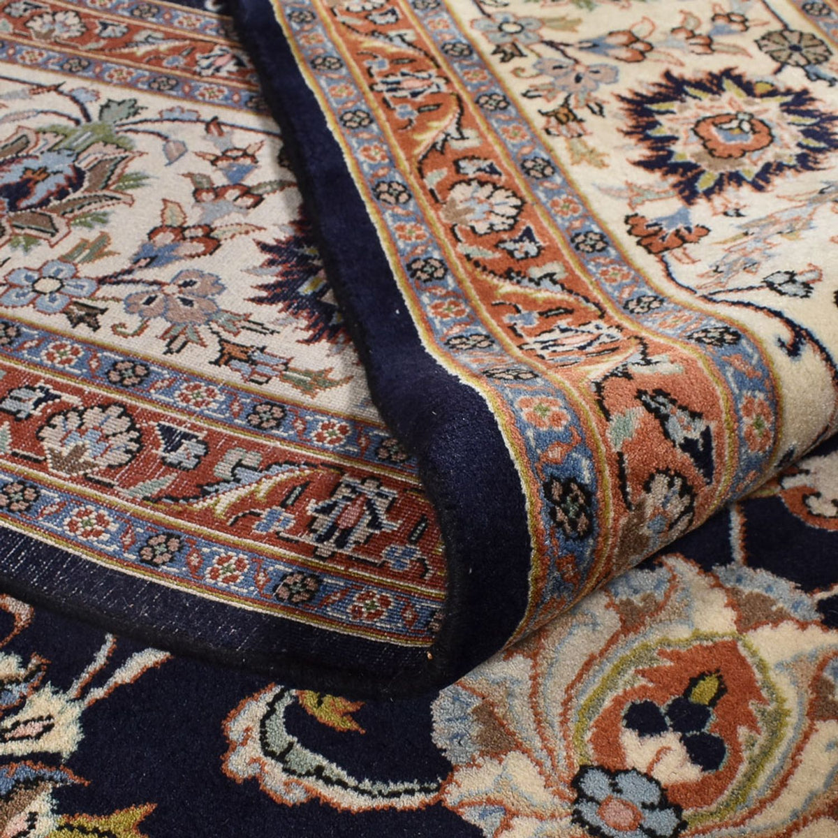 Persisk tæppe - Classic - Royal - 390 x 294 cm - mørkeblå