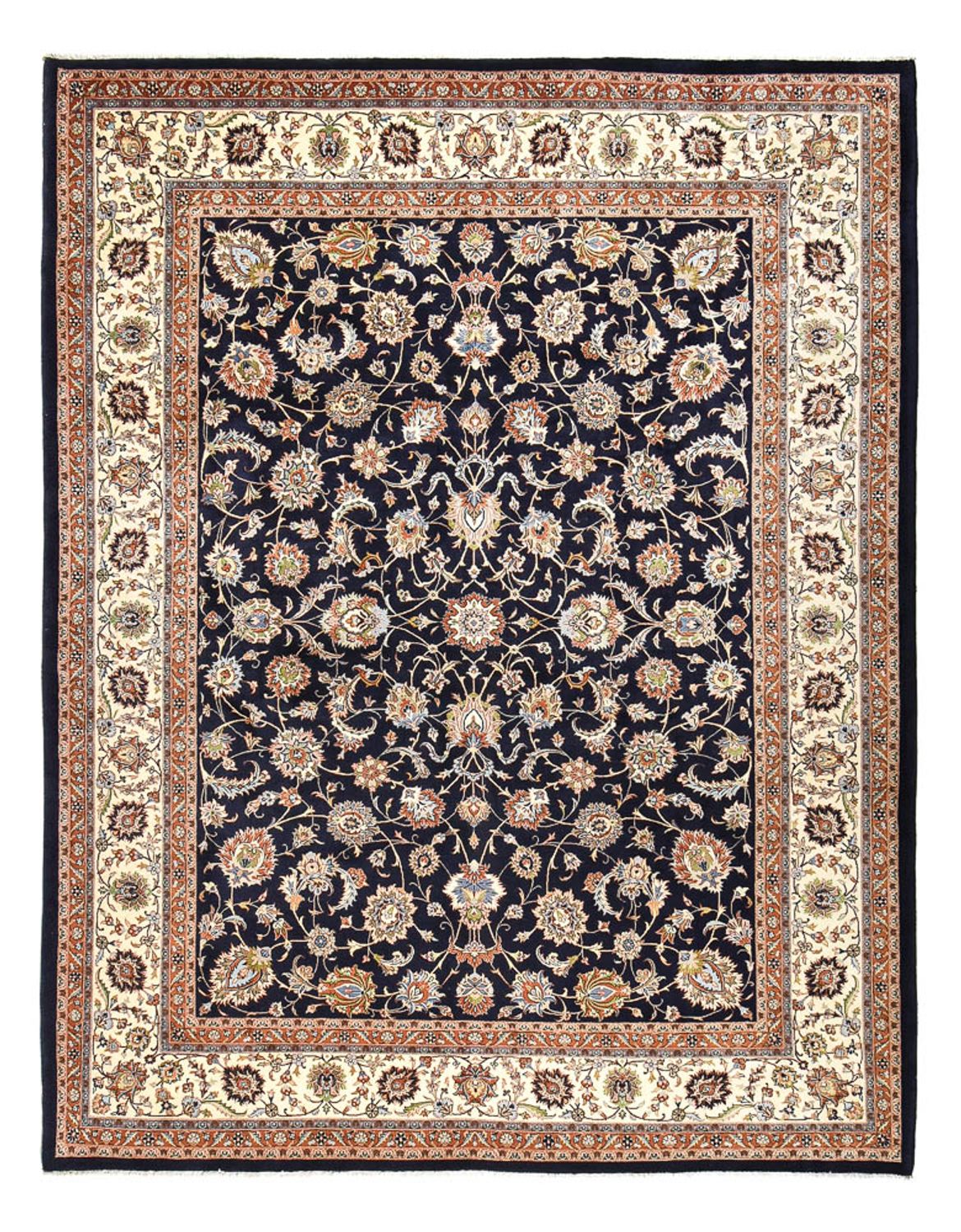 Persisk tæppe - Classic - Royal - 389 x 304 cm - mørkeblå