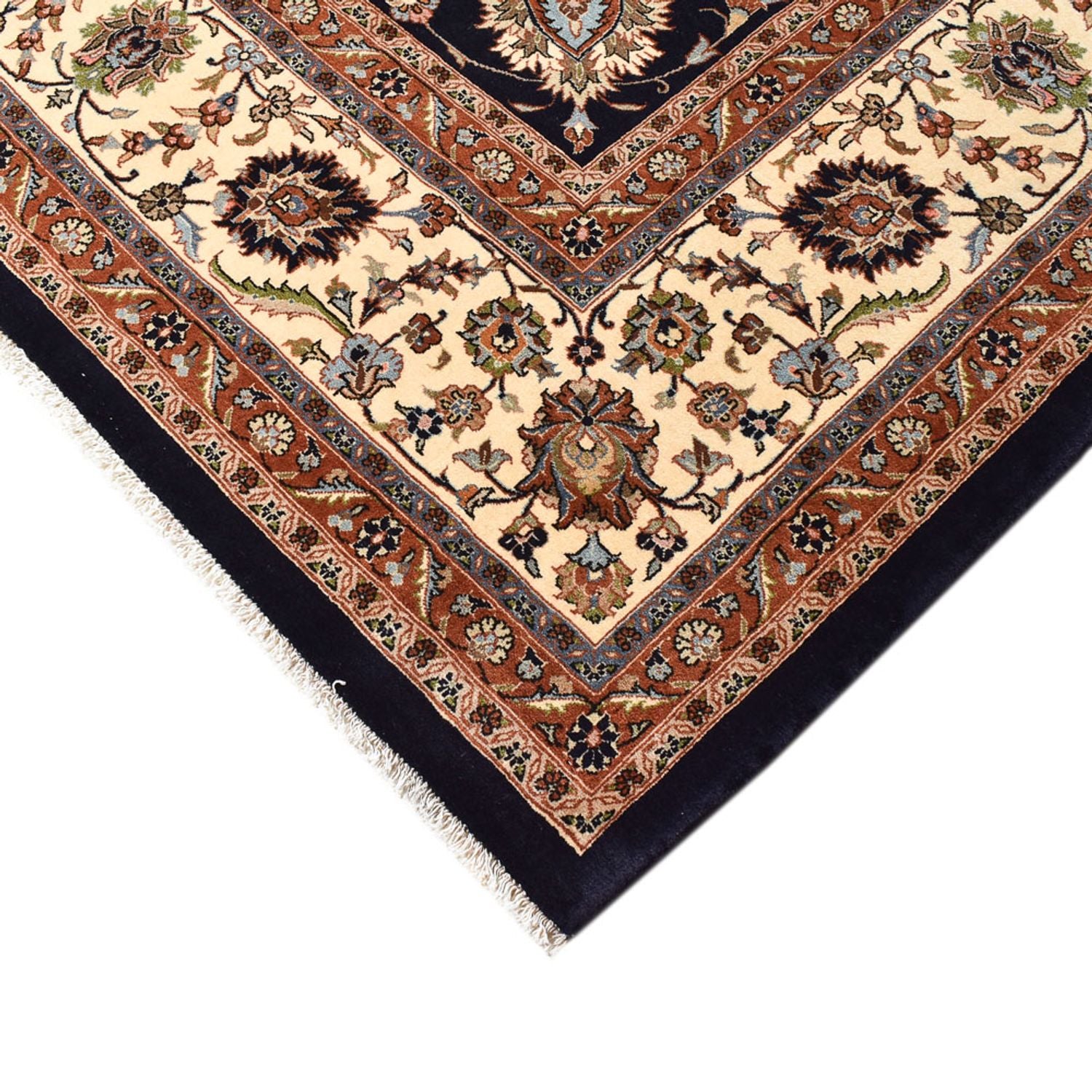 Persisk tæppe - Classic - Royal - 389 x 304 cm - mørkeblå