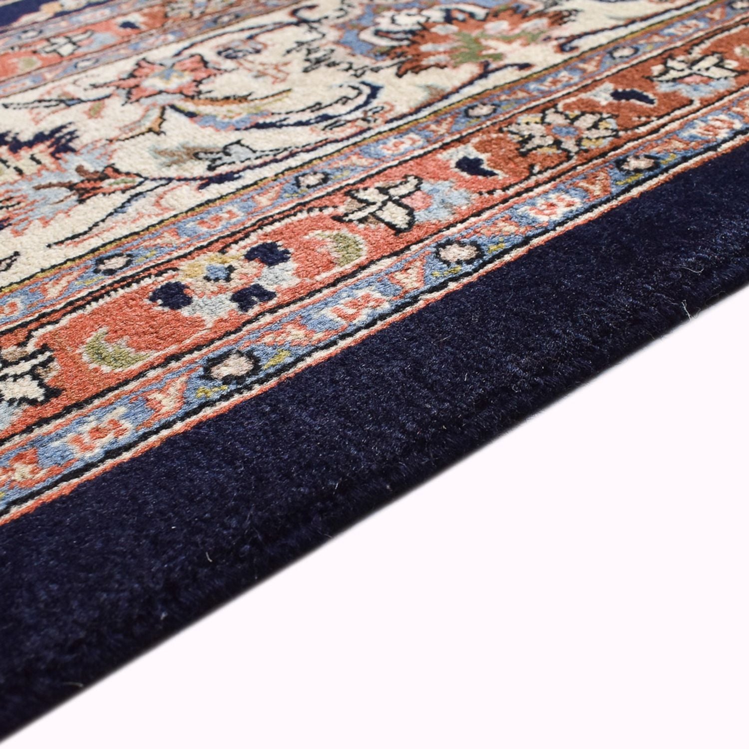Persisk tæppe - Classic - Royal - 340 x 248 cm - mørkeblå
