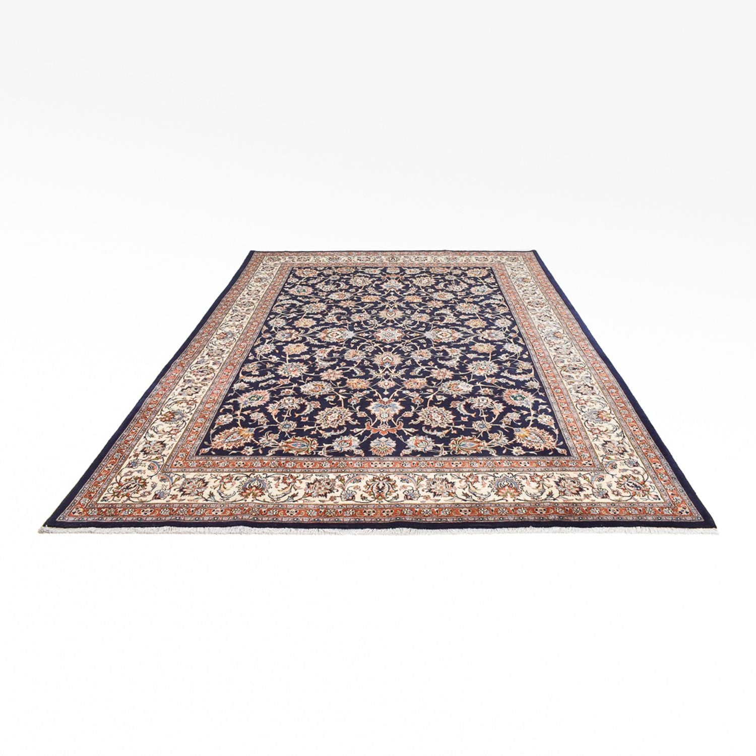 Persisk tæppe - Classic - Royal - 340 x 248 cm - mørkeblå