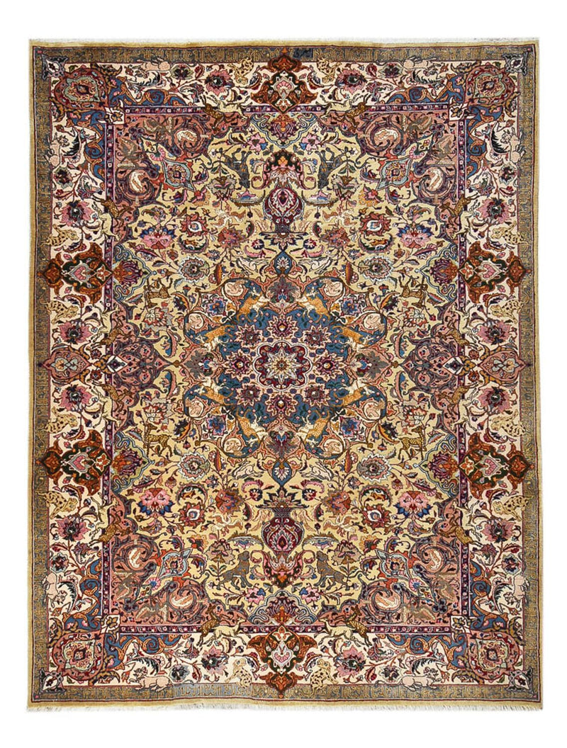 Persisk tæppe - Keshan - 332 x 241 cm - sand