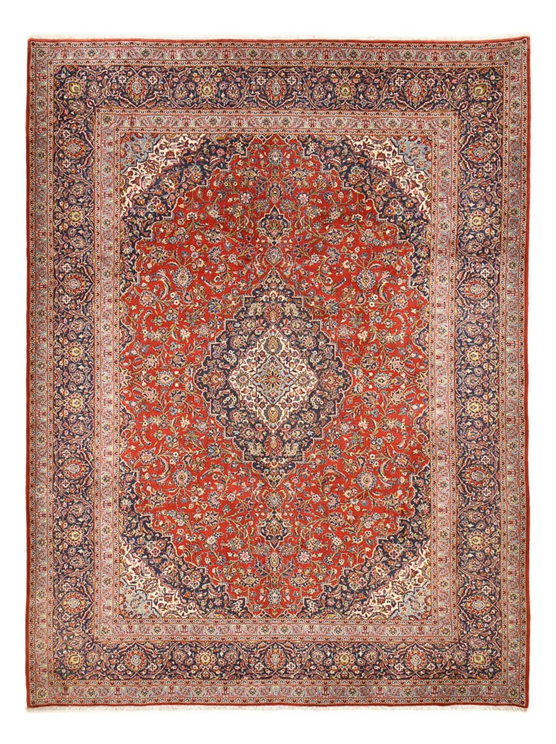 Persisk tæppe - Keshan - 415 x 307 cm - rød