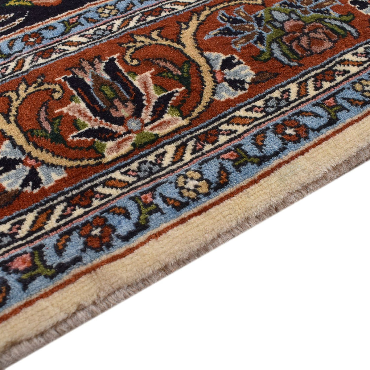 Sarouk Tæppe 131x217cm - Persisk tæppe - lys beige