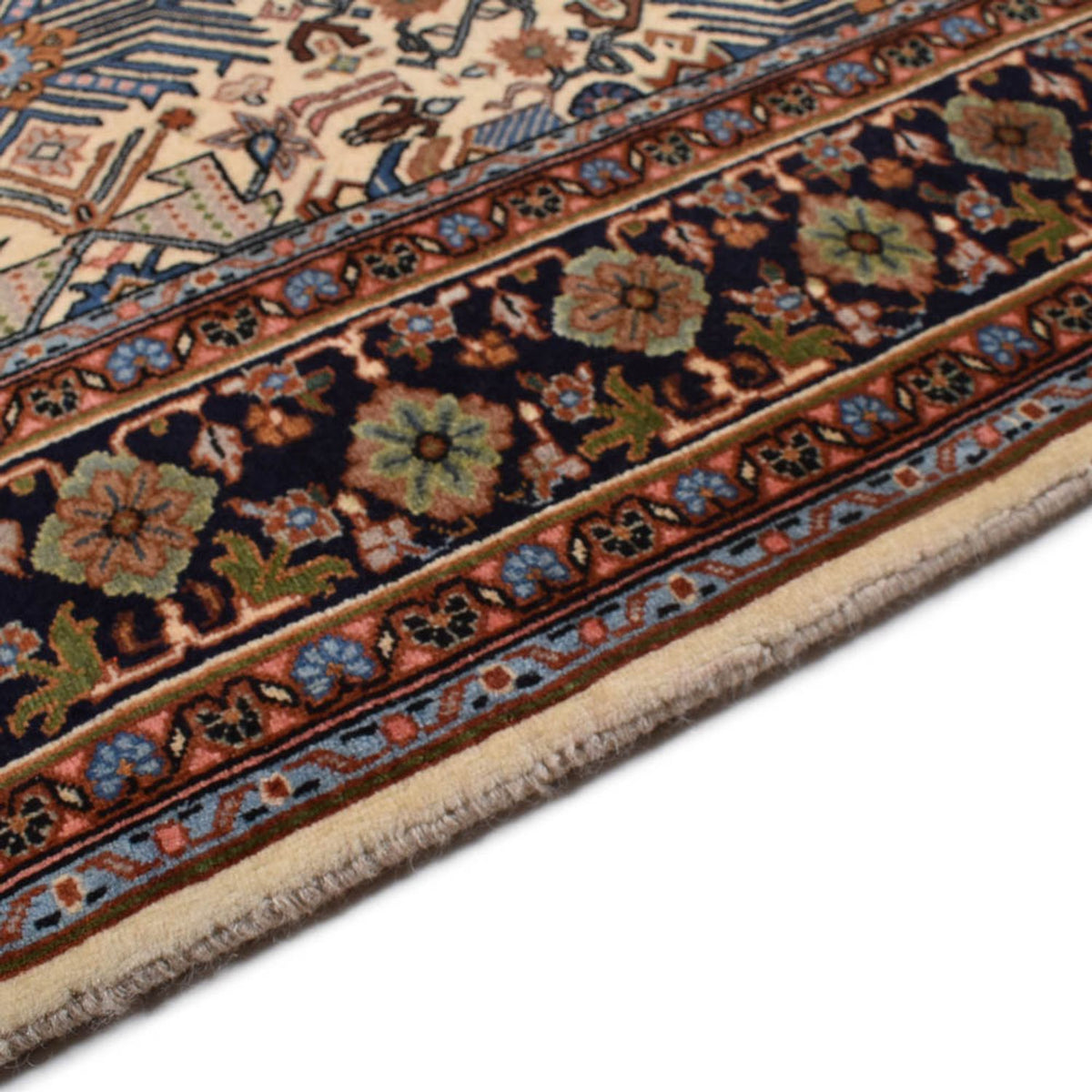 Sarouk Tæppe 130x197cm - Persisk tæppe - lys beige