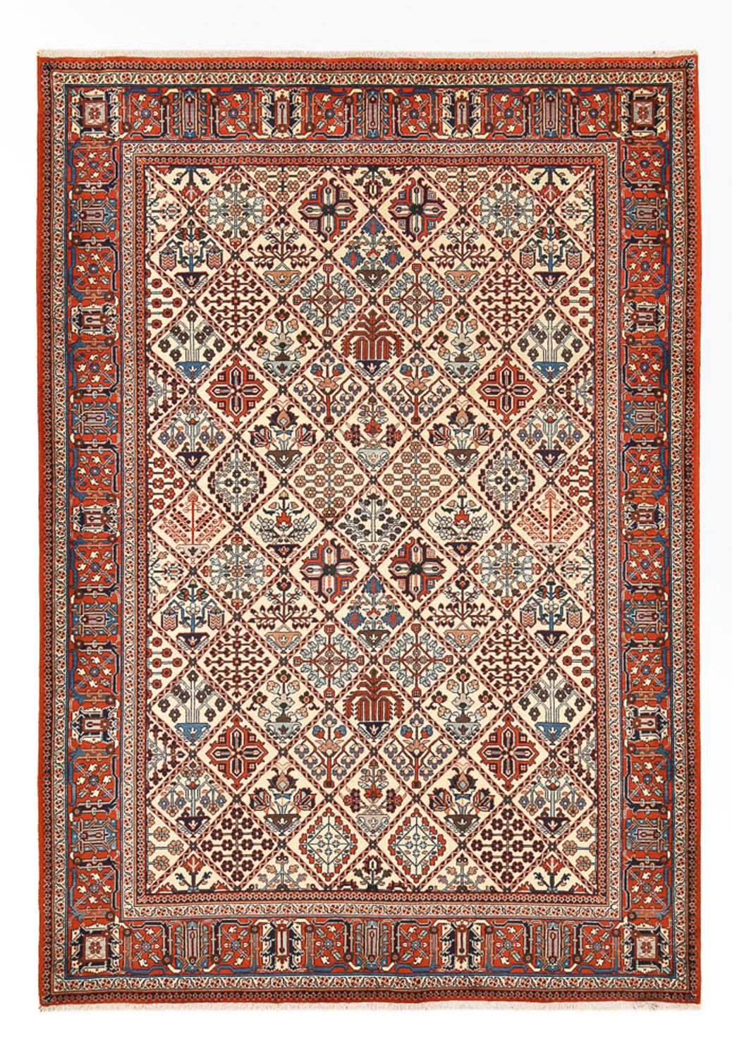 Persisk tæppe - Nomadisk - 248 x 168 cm - mørk beige