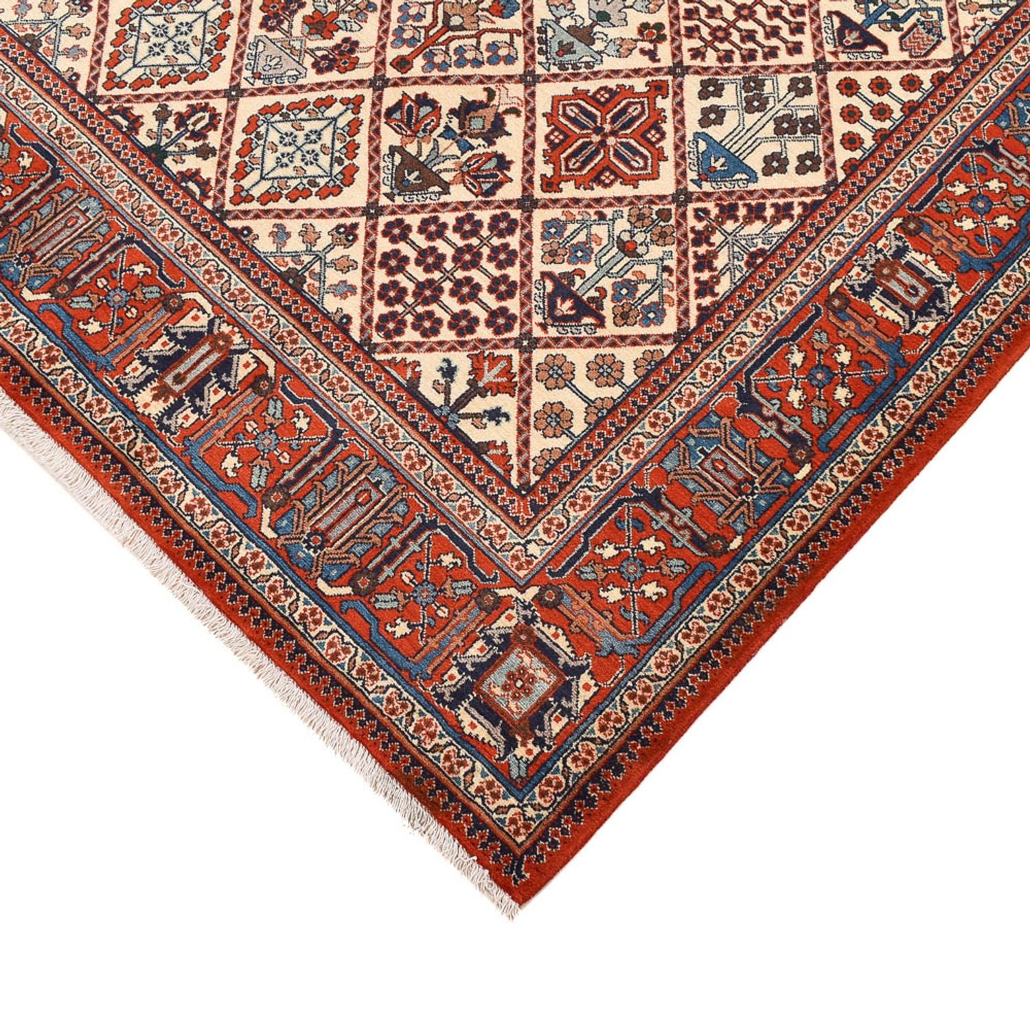 Persisk tæppe - Nomadisk - 248 x 168 cm - mørk beige