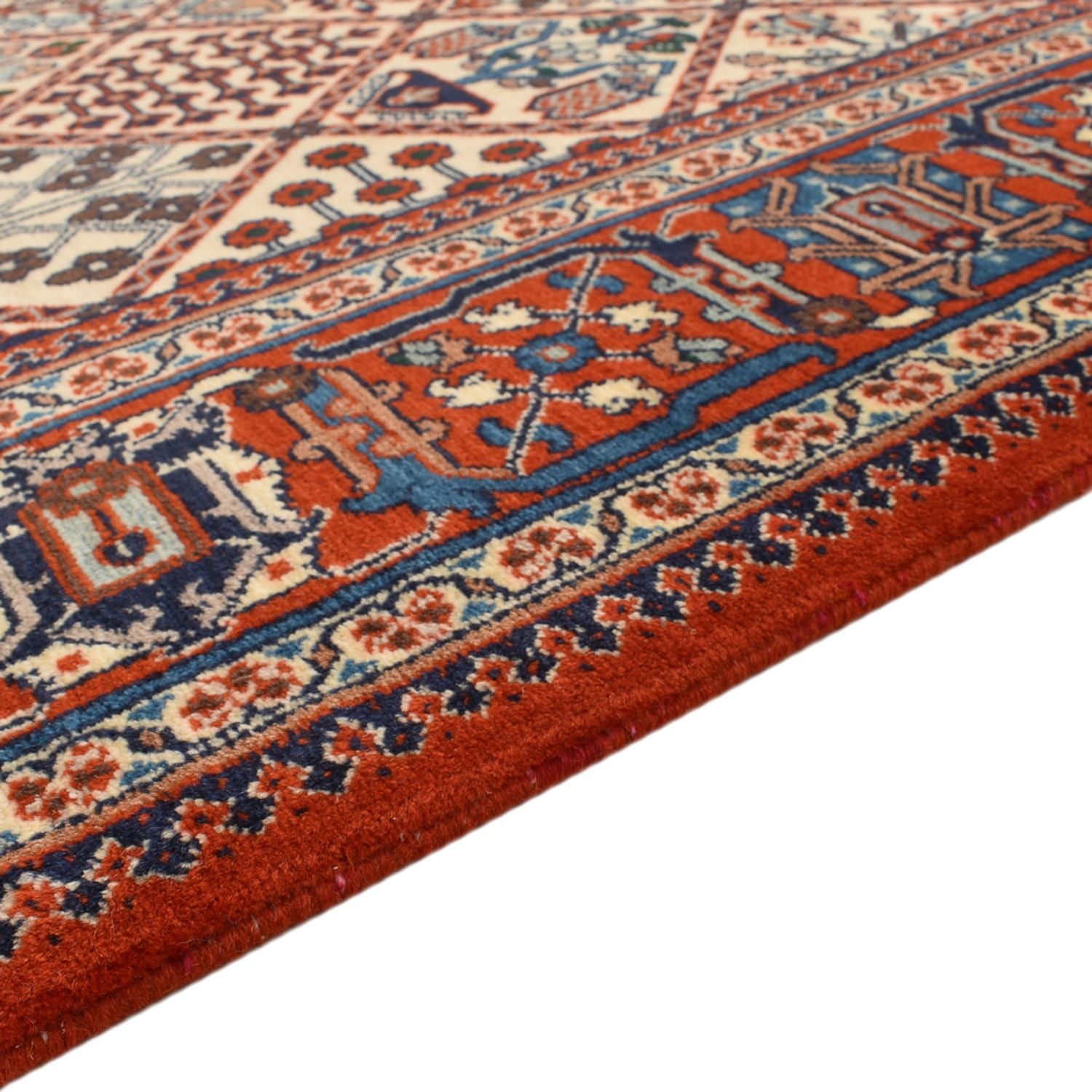Persisk tæppe - Nomadisk - 248 x 168 cm - mørk beige