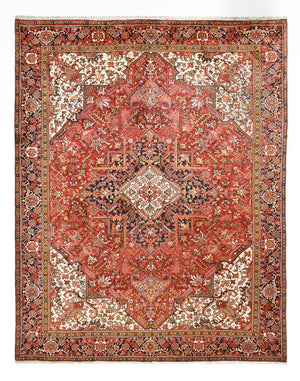 Persisk tæppe - Nomadisk - 377 x 297 cm - rød