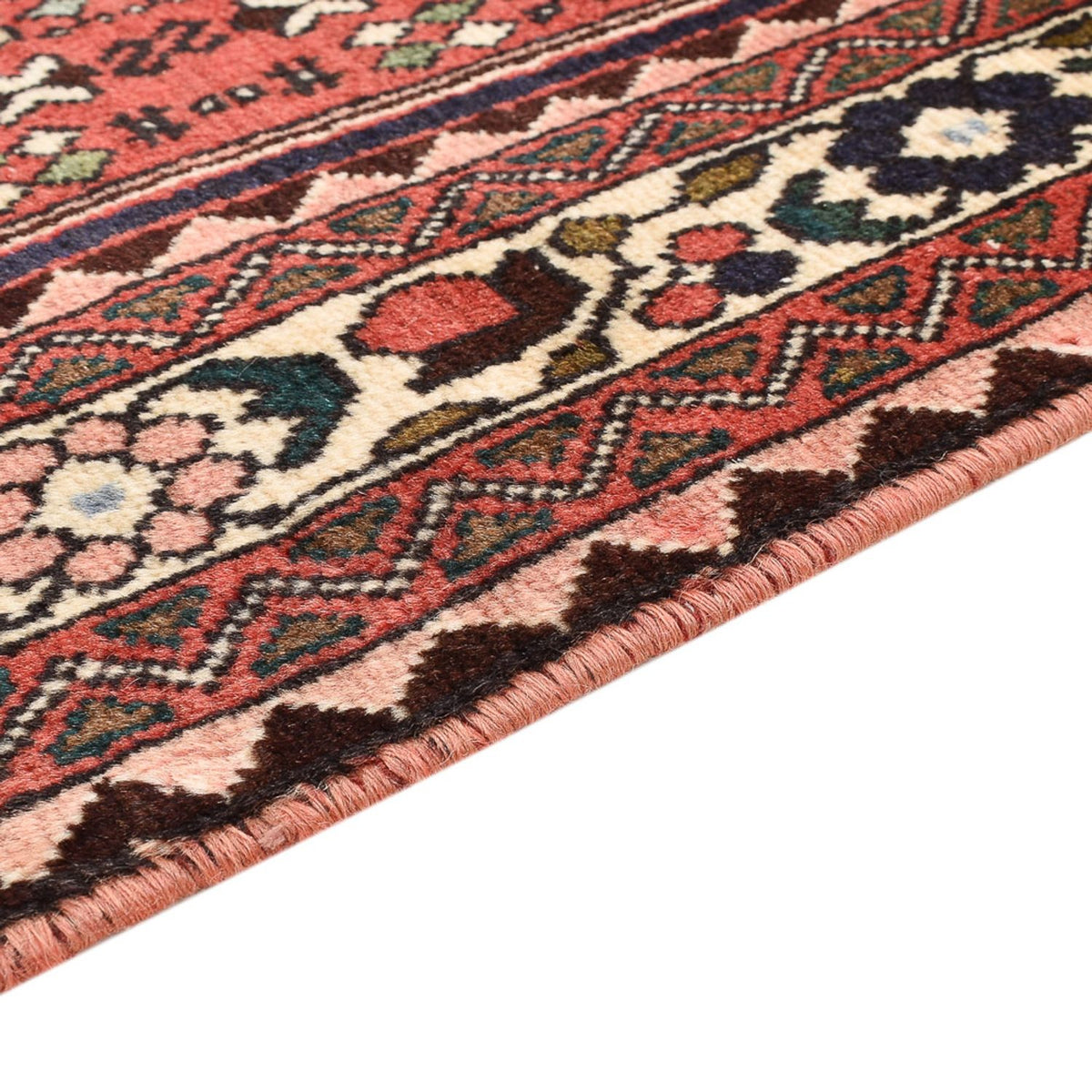 Persisk tæppe - Nomadisk - 152 x 109 cm - lysrød