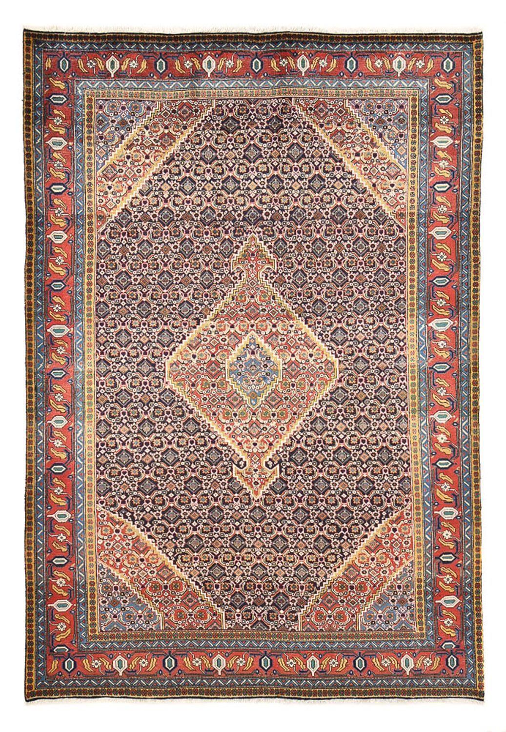Persisk tæppe - Nomadisk - 298 x 200 cm - mørk beige