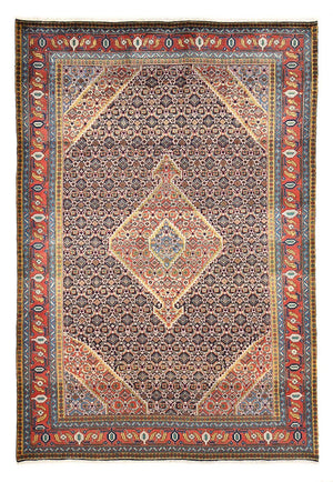 Persisk tæppe - Nomadisk - 298 x 200 cm - mørk beige