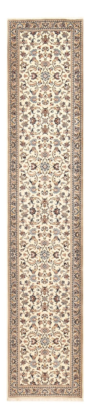Løber Persisk tæppe - Keshan - 373 x 79 cm - beige