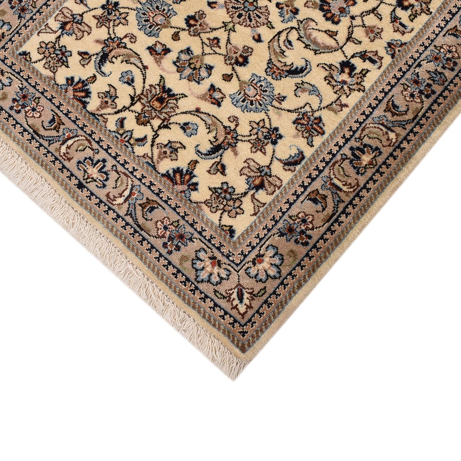 Løber Persisk tæppe - Keshan - 373 x 79 cm - beige