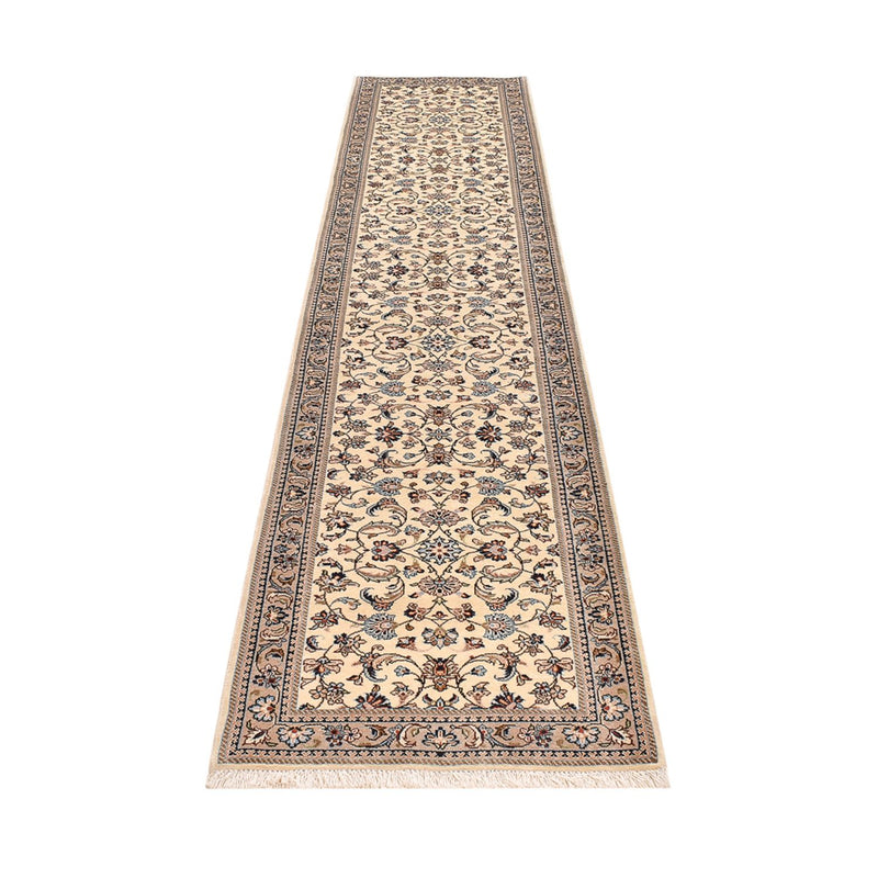 Løber Persisk tæppe - Keshan - 373 x 79 cm - beige