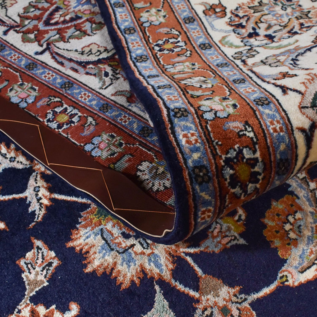 Persisk tæppe - Classic - Royal - 336 x 248 cm - mørkeblå