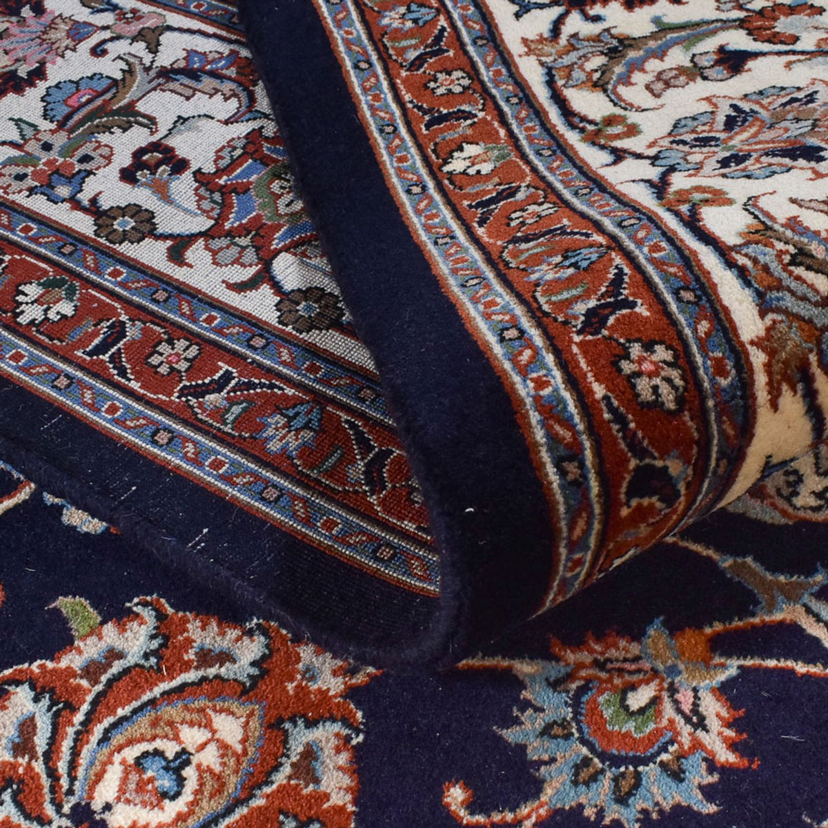 Persisk tæppe - Classic - Royal - 342 x 250 cm - mørkeblå