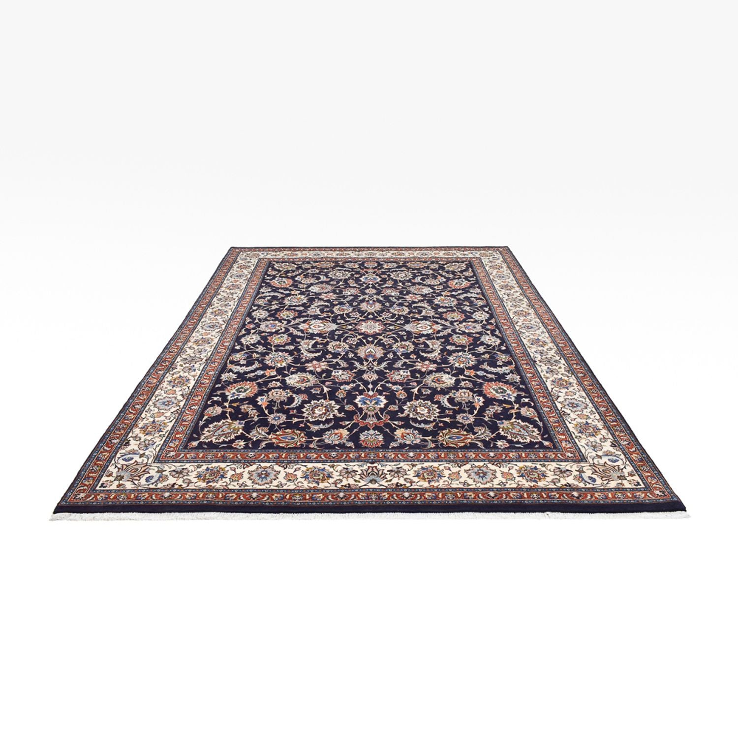 Persisk tæppe - Classic - Royal - 336 x 240 cm - mørkeblå