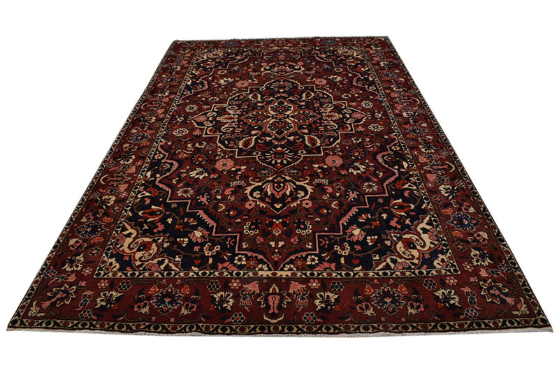 Persisk tæppe - Nomadisk - 320 x 207 cm - vin rød