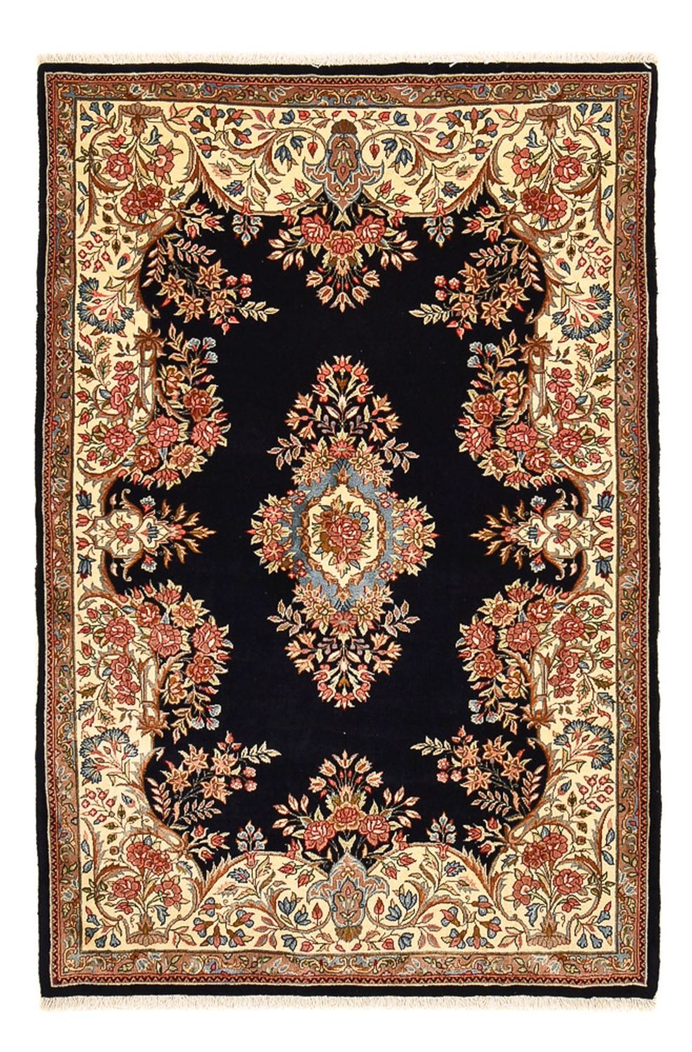 Persisk tæppe - Royal - 181 x 122 cm - mørkeblå