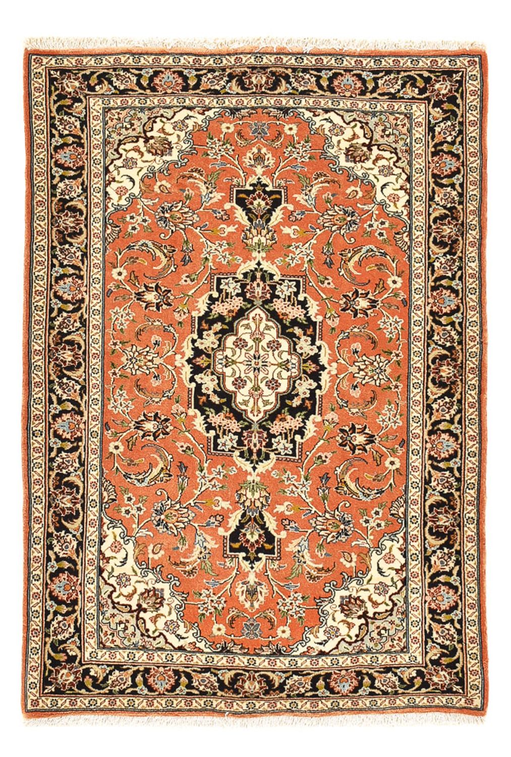 Persisk tæppe - Keshan - 110 x 77 cm - orange