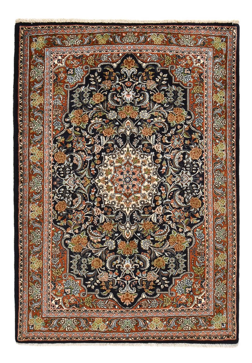Persisk tæppe - Classic - 202 x 138 cm - mørkeblå