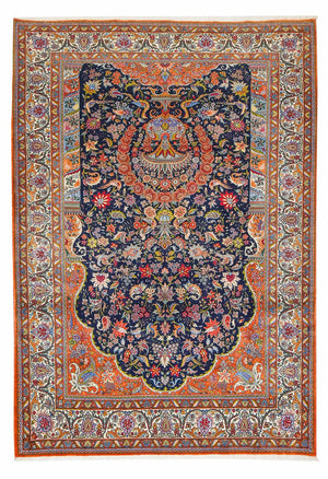 Persisk tæppe - Nomadisk - 293 x 206 cm - mørkeblå