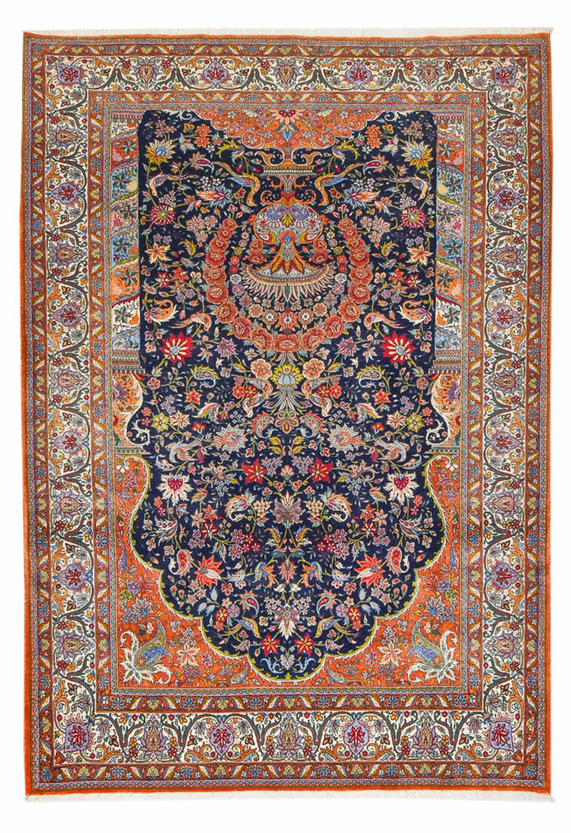 Persisk tæppe - Nomadisk - 293 x 206 cm - mørkeblå