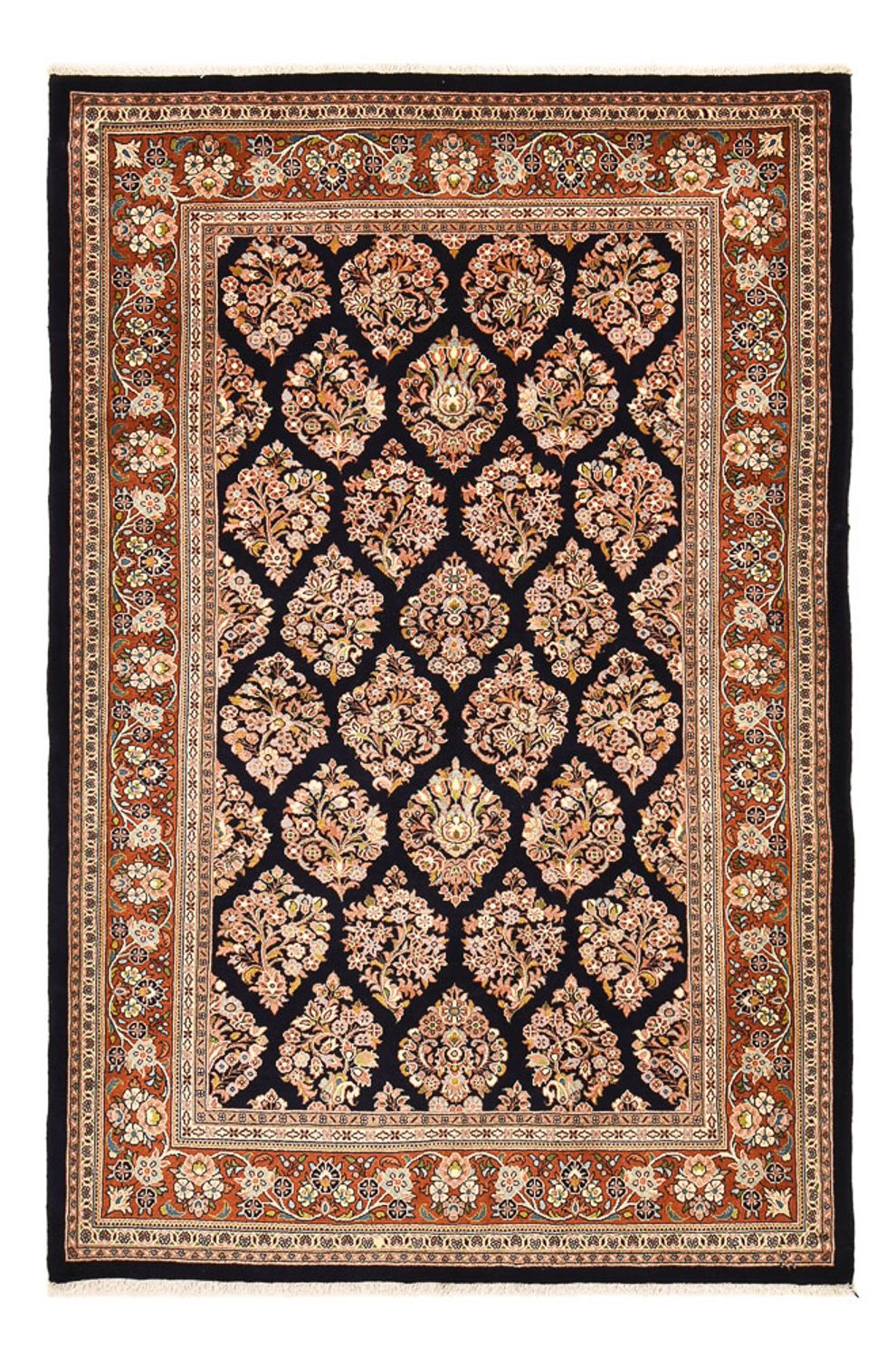 Persisk tæppe - Classic - 252 x 167 cm - mørkeblå