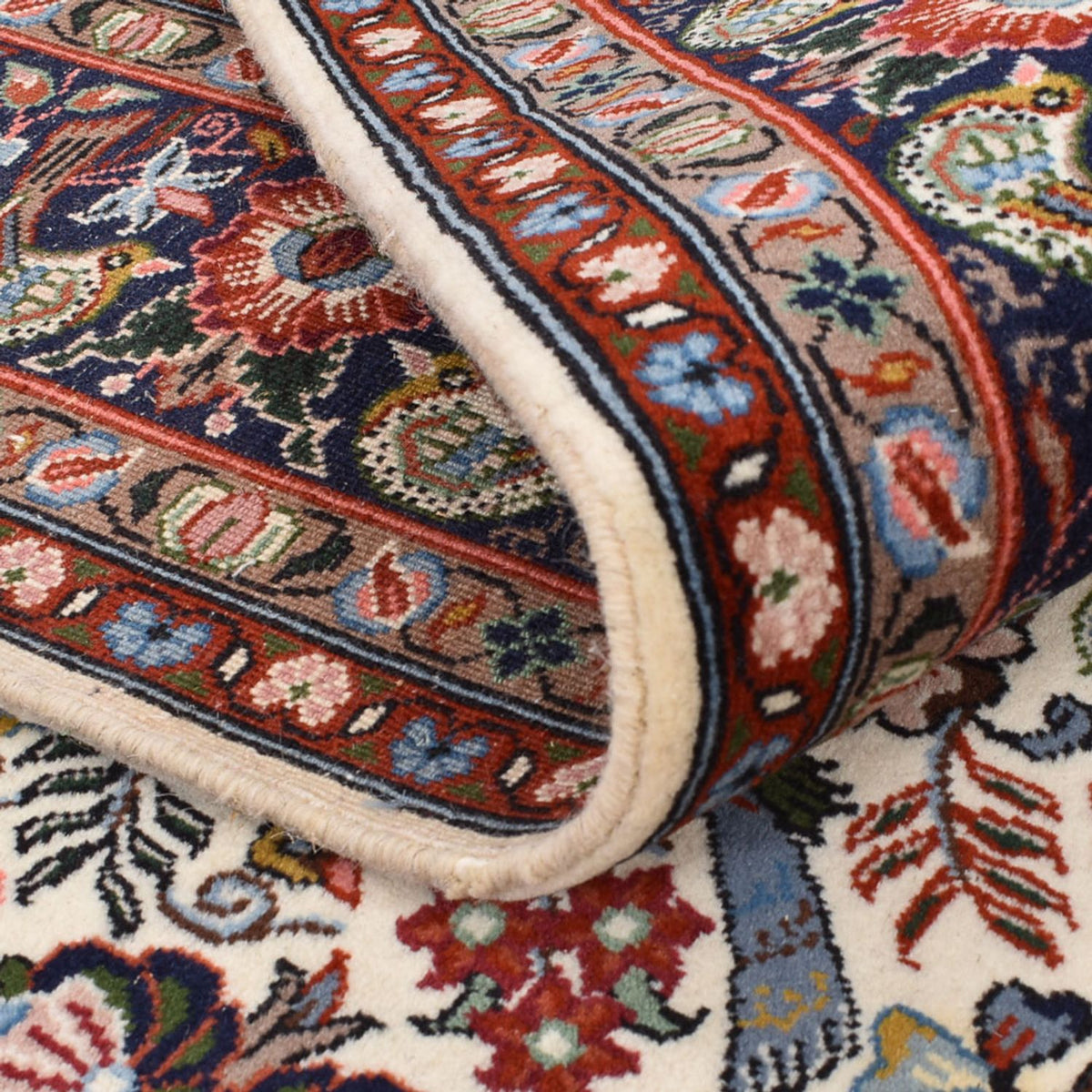 Persisk tæppe - Bijar - 215 x 137 cm - creme