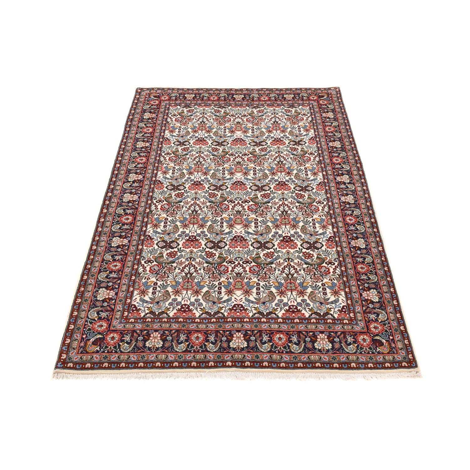 Persisk tæppe - Bijar - 215 x 137 cm - creme
