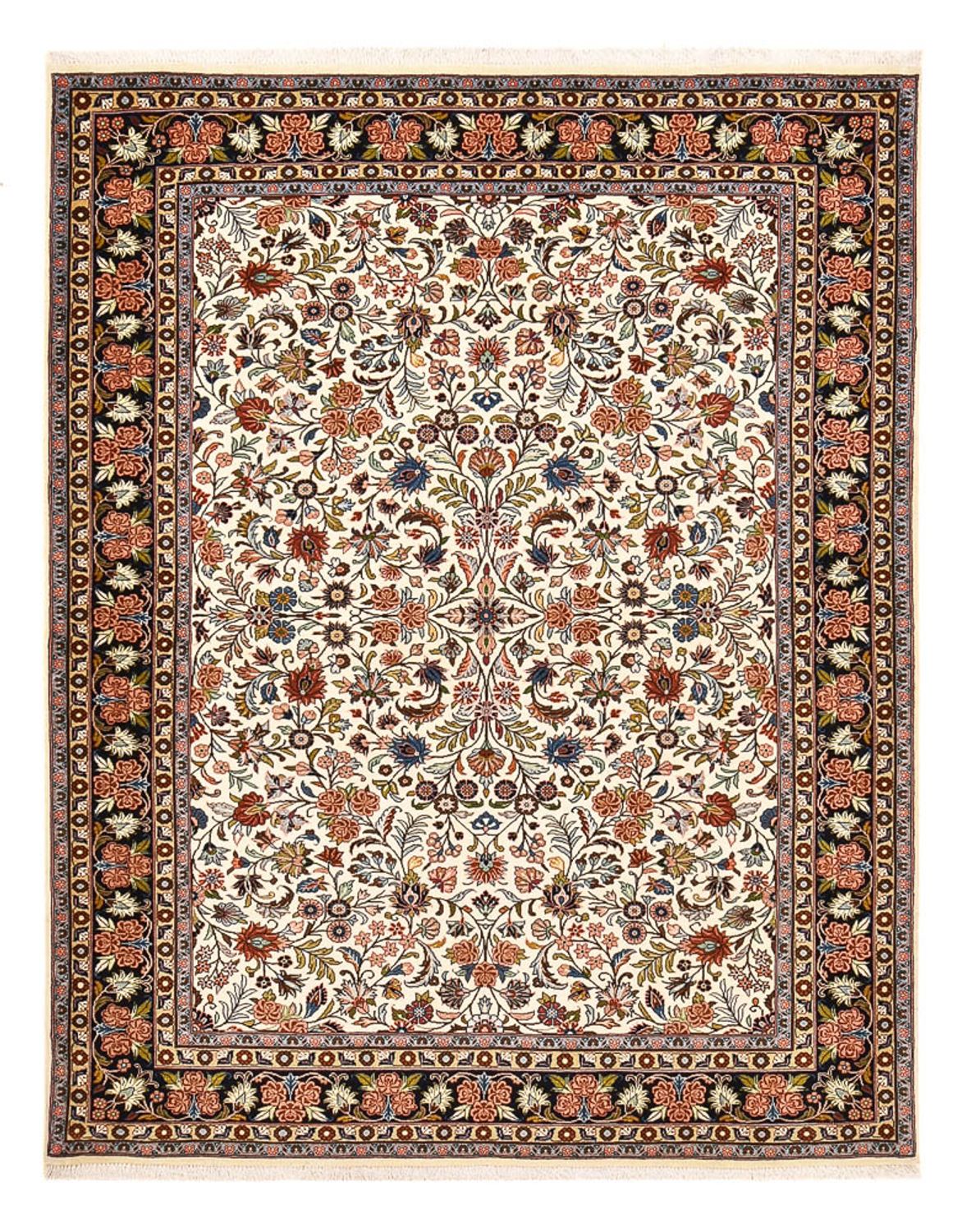 Persisk tæppe - Bijar - 233 x 178 cm - lys beige