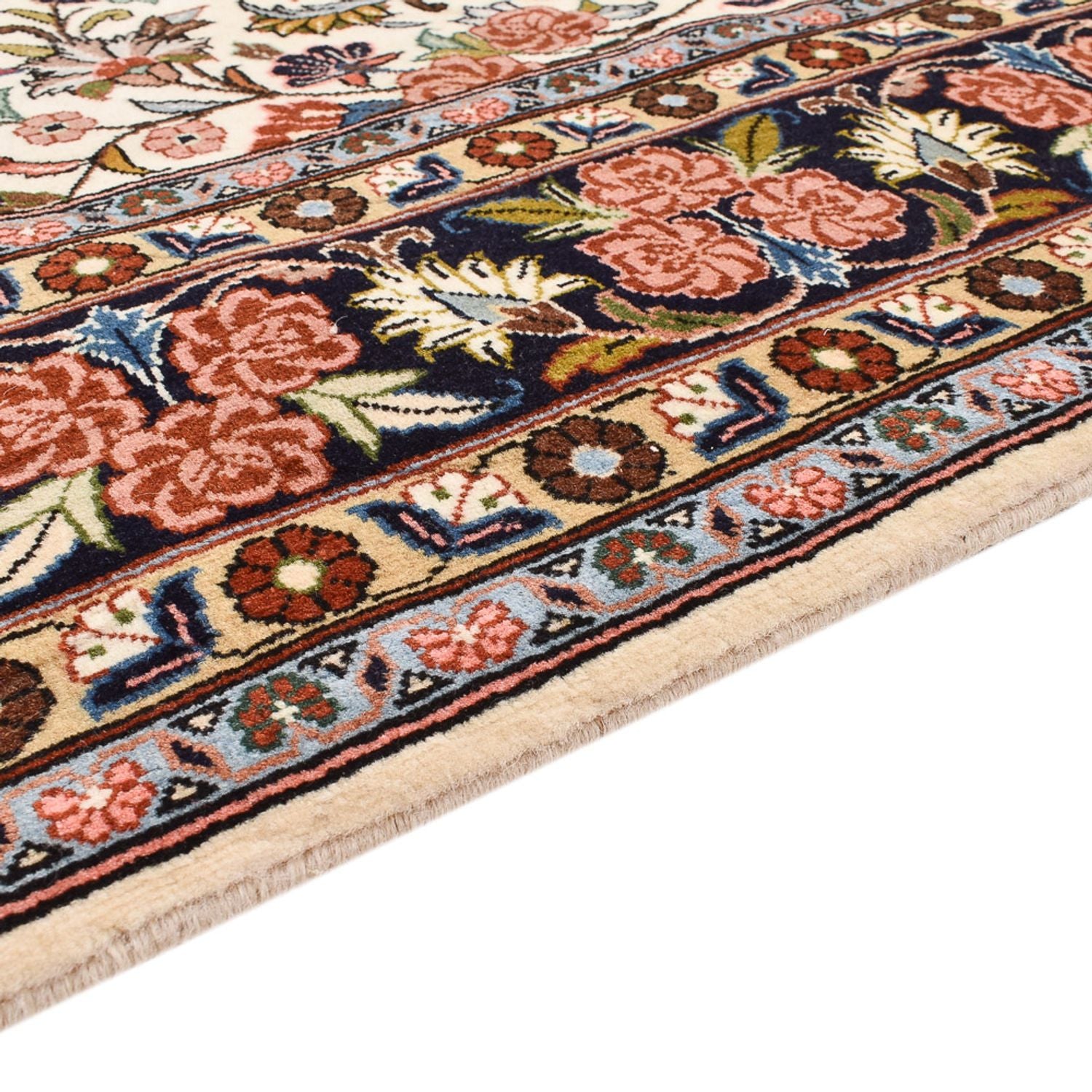 Persisk tæppe - Bijar - 233 x 178 cm - lys beige