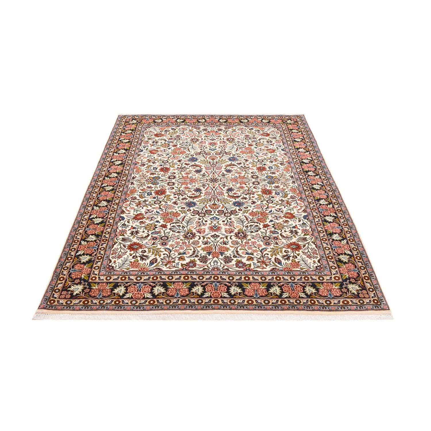 Persisk tæppe - Bijar - 233 x 178 cm - lys beige