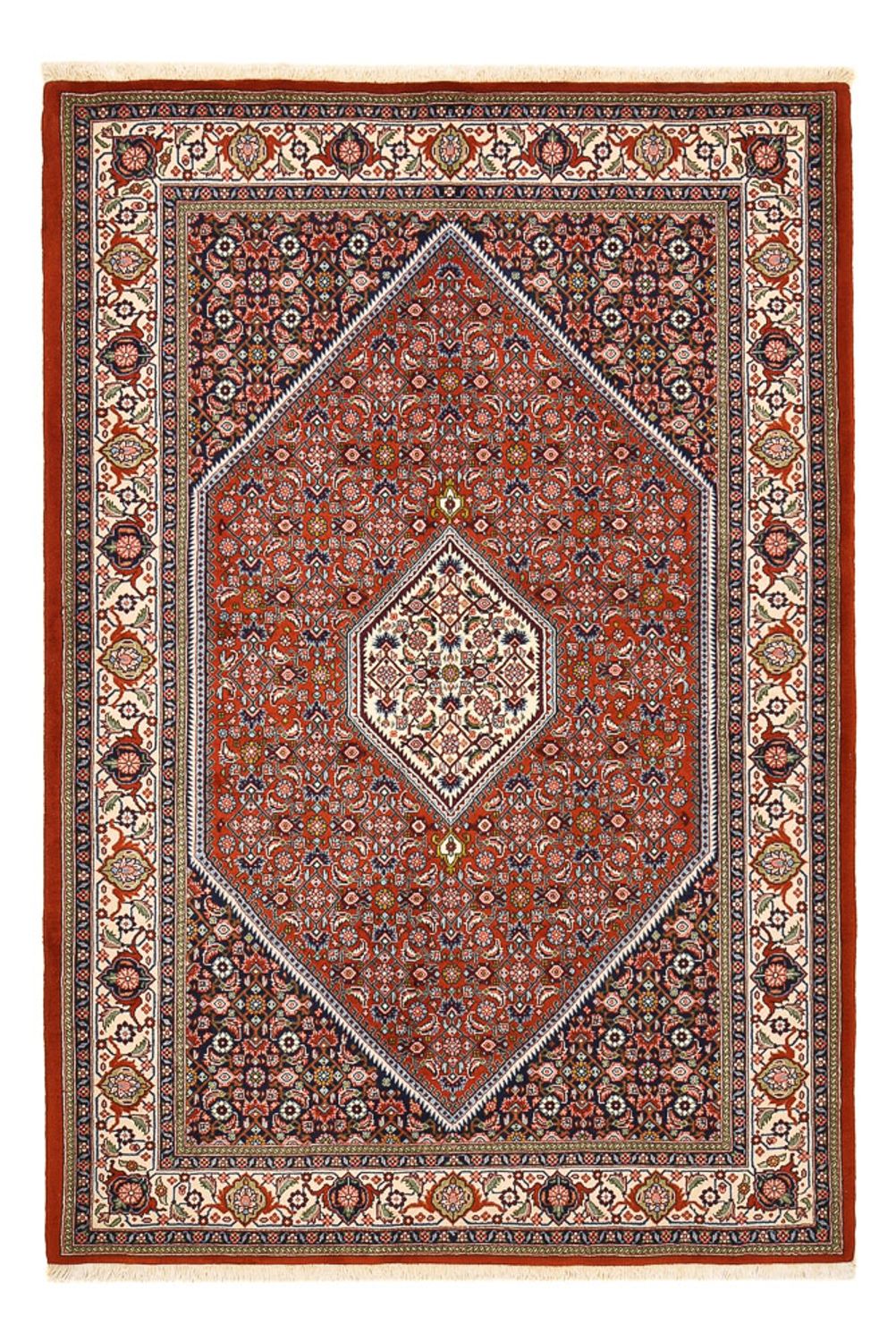 Persisk tæppe - Bijar - 209 x 141 cm - rust