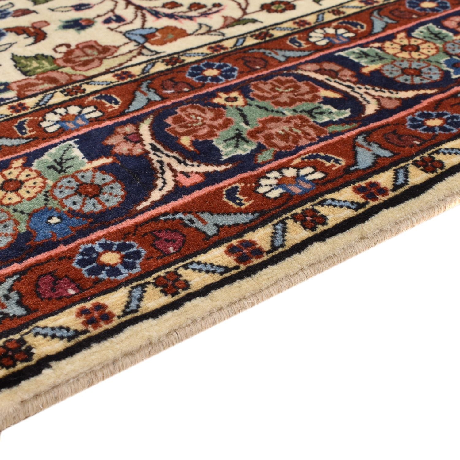Persisk tæppe - Bijar - 211 x 135 cm - creme