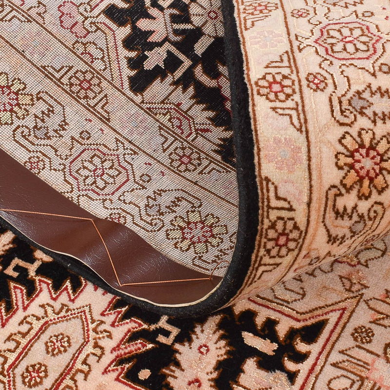 Løber Persisk tæppe - Tabriz - Royal - 305 x 80 cm - lys beige