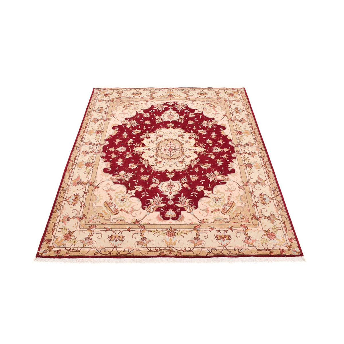 Persisk tæppe - Tabriz - Royal - 191 x 148 cm - rød