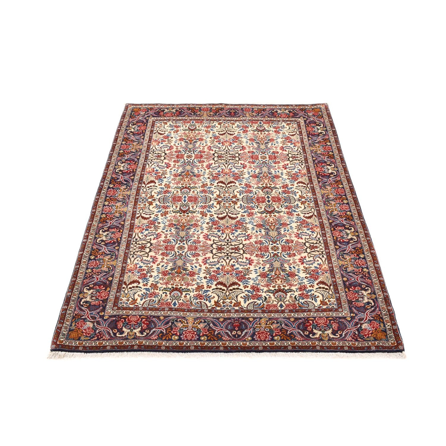 Persisk tæppe - Bijar - 205 x 148 cm - creme