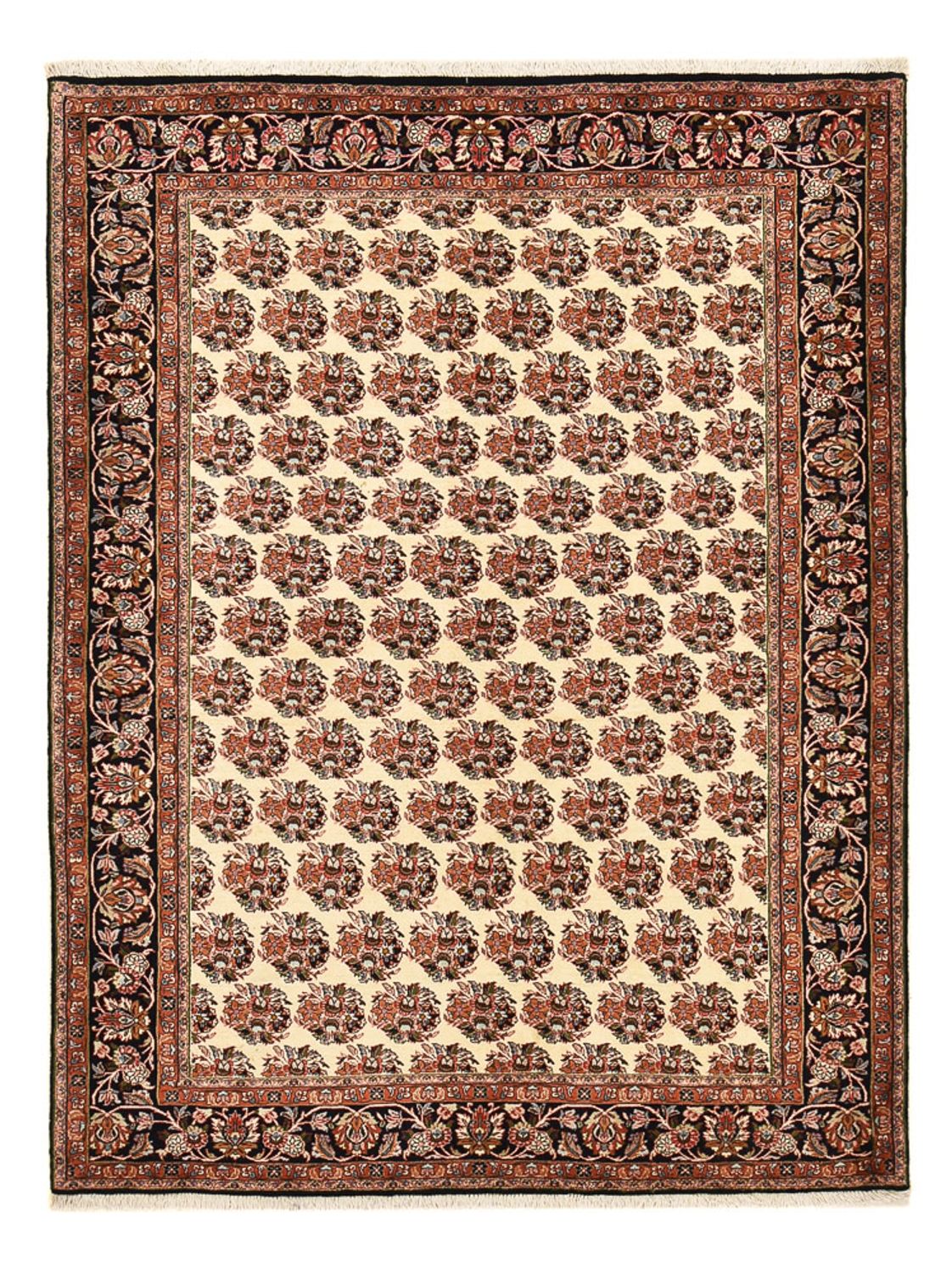 Persisk tæppe - Bijar - 203 x 149 cm - mørk beige
