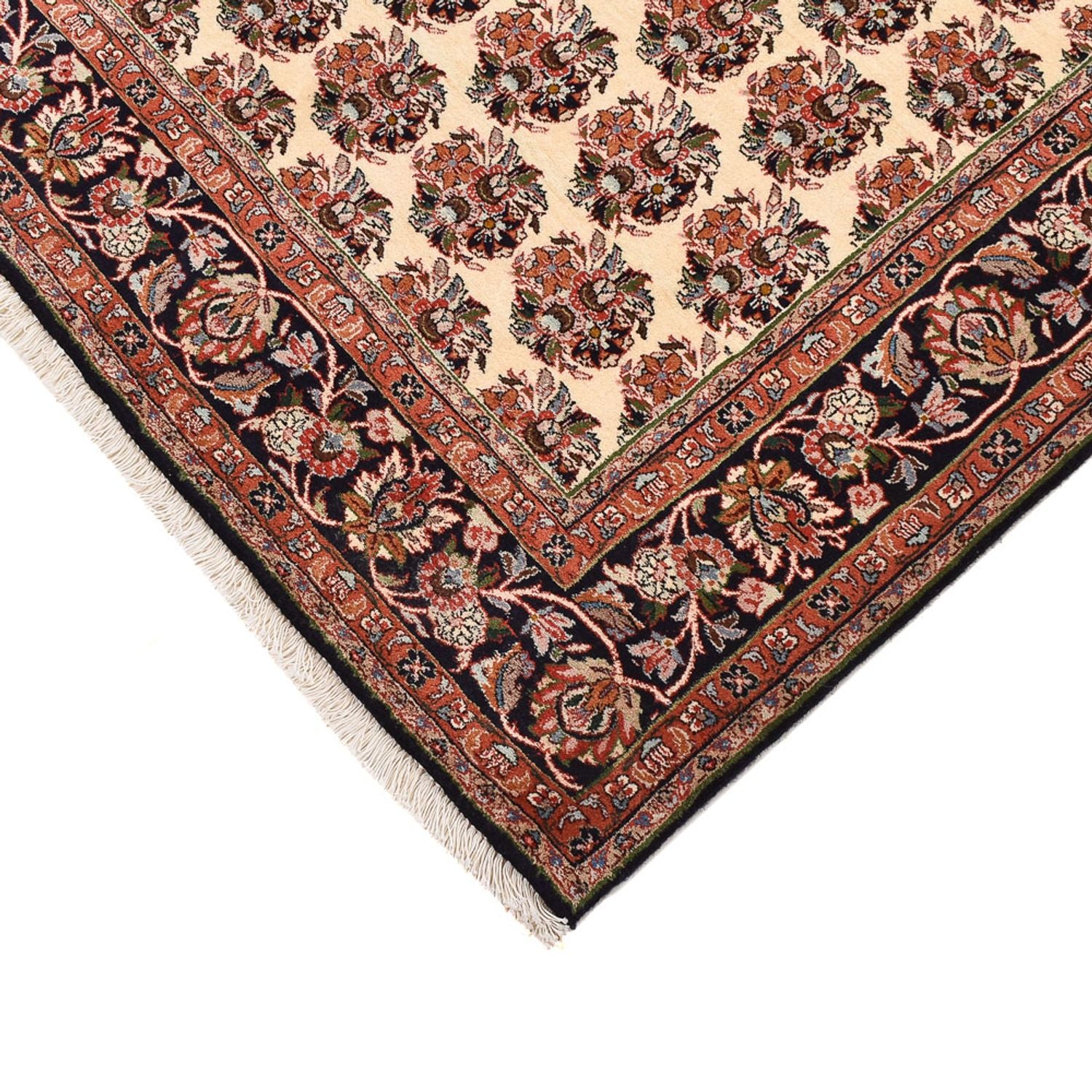 Persisk tæppe - Bijar - 203 x 149 cm - mørk beige