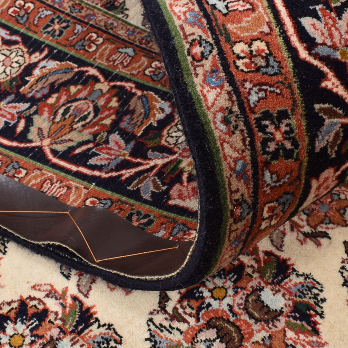 Persisk tæppe - Bijar - 203 x 149 cm - mørk beige