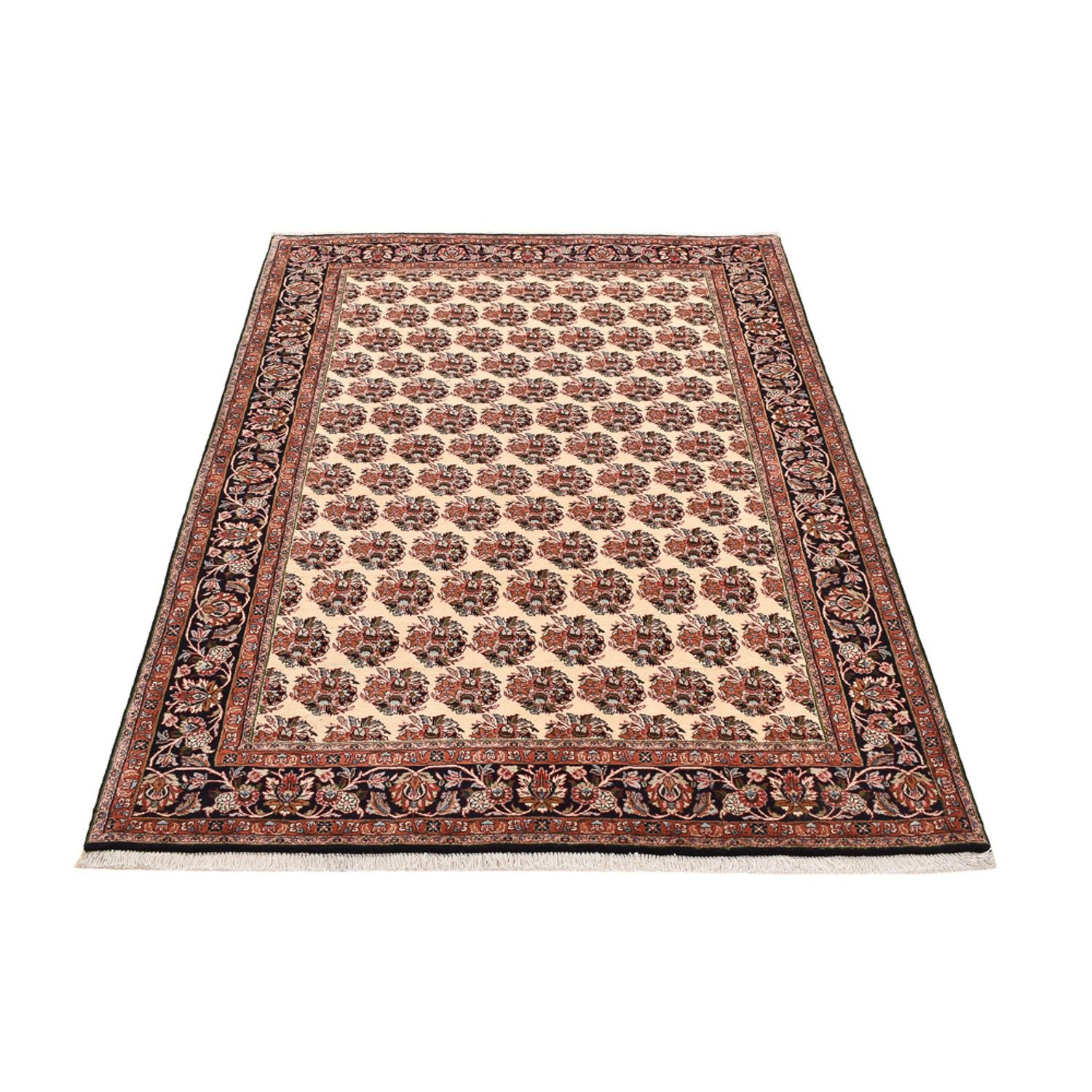 Persisk tæppe - Bijar - 203 x 149 cm - mørk beige