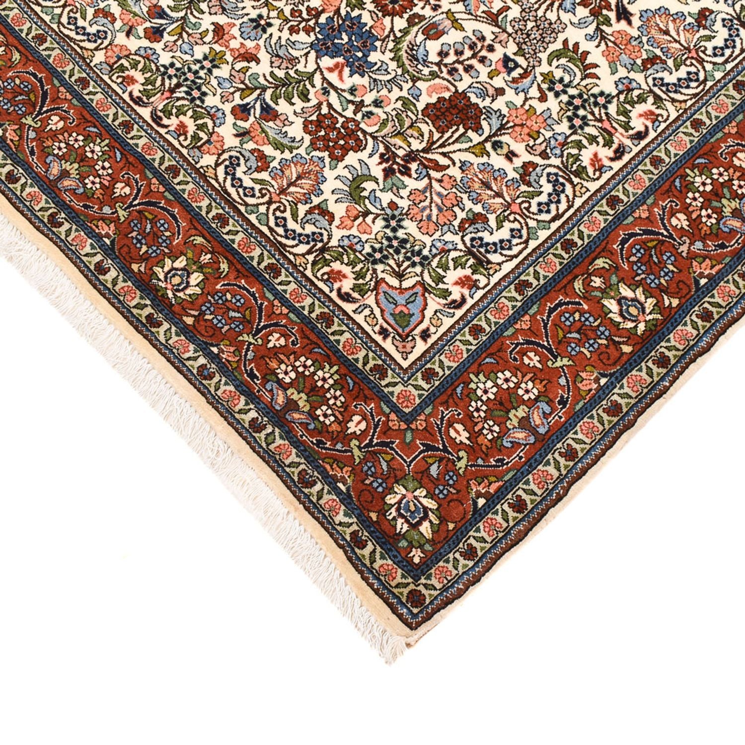 Persisk tæppe - Bijar - 205 x 139 cm - creme