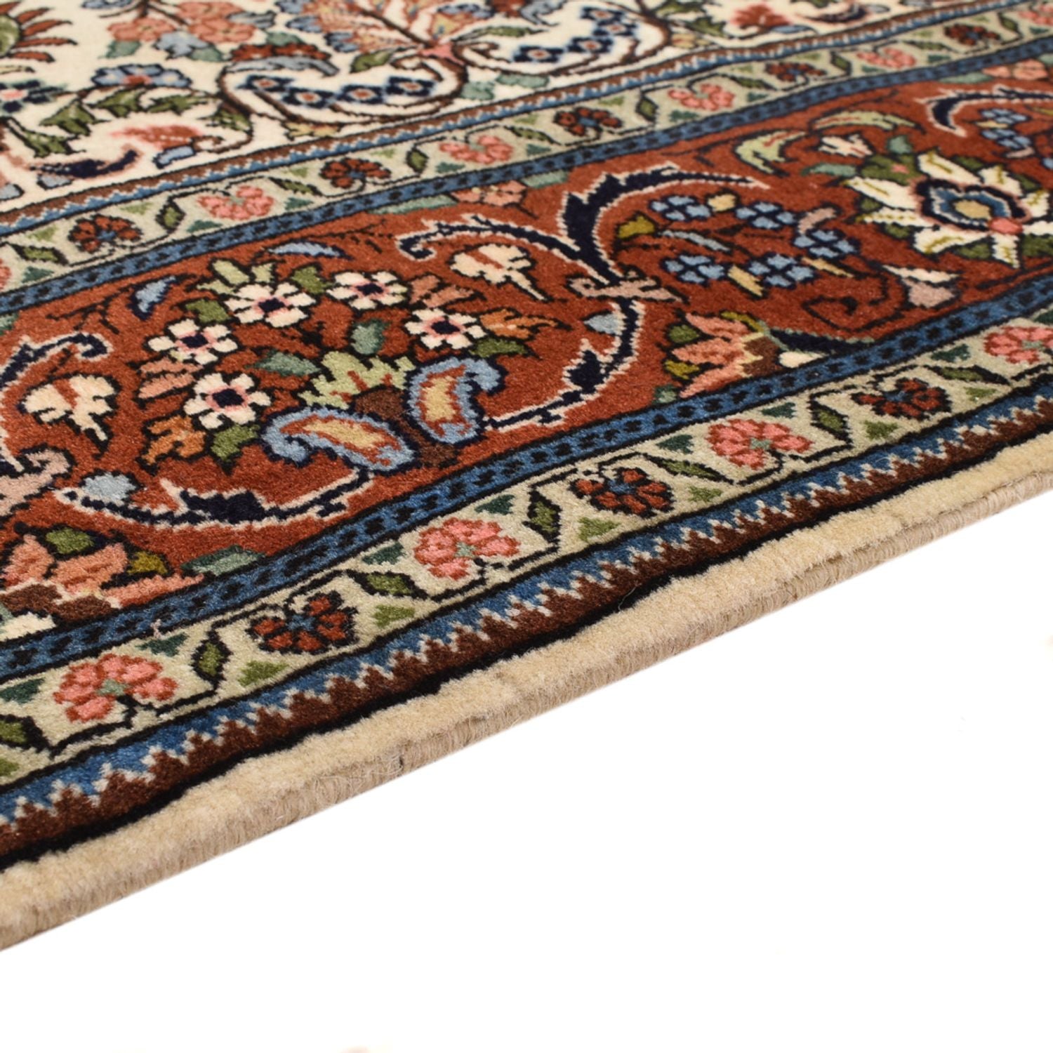 Persisk tæppe - Bijar - 205 x 139 cm - creme